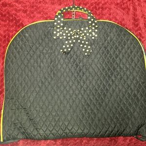 Black and yellow garmet bag